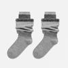 Women's Fall Fashion New Fake Two Stitching Striped Thin Tube Stack Socks
