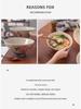 Retro Hand-Painted Floral Ceramic Noodle Bowl - Large Chinese Style Soup/Rice Bowl with Underglaze Color
