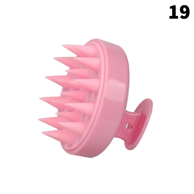 Shampoo Brush Empty Hair Shampoo Bottle With Comb Teeth Salon Treatment Oil Perm Dye Bottle Color Plastic Dry Cleaning Bottle