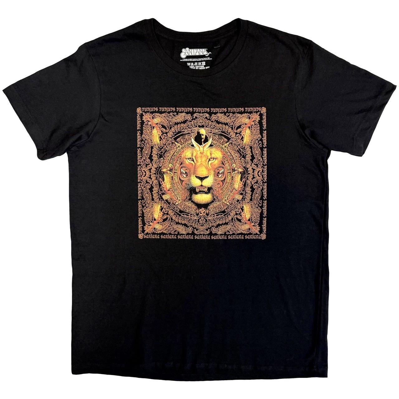 Santana - Lionhead Frame - Black t-shirt XXXXL