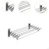Folding Clothes Drying Rack Pool Towels Retractable Clothesline Laundry