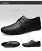 Men's Spring Lace-up Business Leather Shoes - Top Layer Cowhide, Trendy, Casual, Breathable Driving Shoes