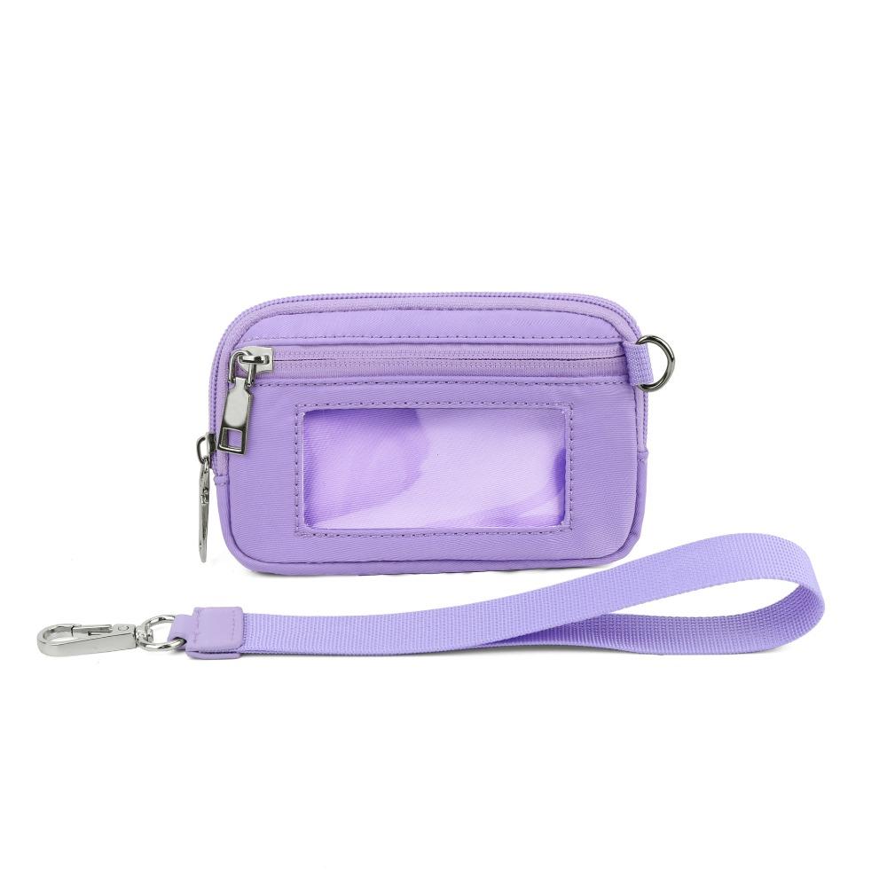 Nylon Hanging Card Holder Multifunction Portable Multi-card Hand Wallet Mini Waterproof Coin Bag with Lanyard Male/Famale