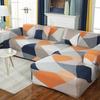 Sofa-Sitzkissenbezug mit geometrischem Druck, Möbelschutz, L-förmiger Ecksessel, elastischer Sofabezug für das Wohnzimmer zu Hause