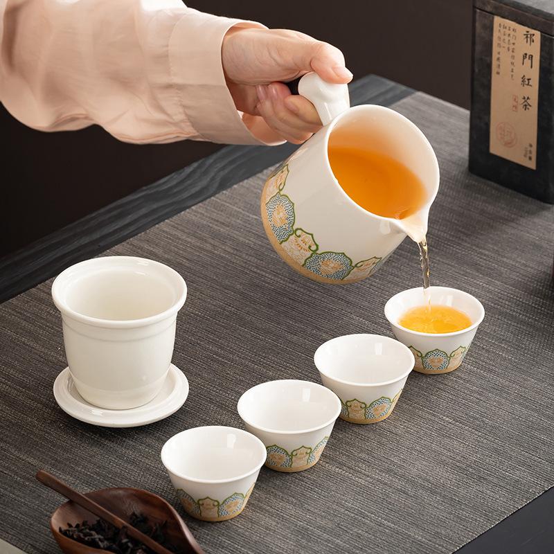Travel tea set small set portable kung fu tea set outdoor express cup to send customers business gift printing