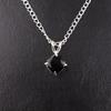 Black Onyx Gemstone 925 Sterling Silver Jewelry Handcrafted Gift Pendant 0.93'' PP-62-17