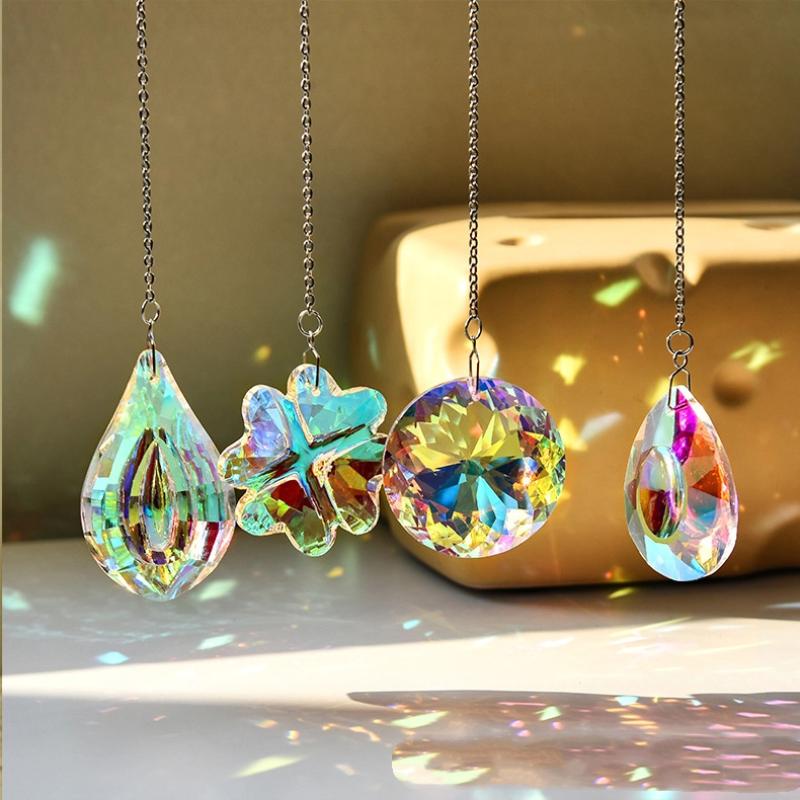 1/4Pcs  Sun Catchers For Window Hanging Light Catcher Rainbow Maker For Home Light Chandelier Prism Home Decor