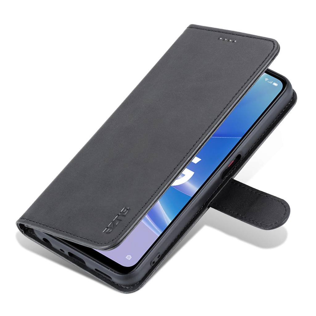 AZNS For Oppo A58 5G/A58x 5G/A78 5G Cowhide Texture Leather Flip Cover Magnetic Stand Wallet Phone Case