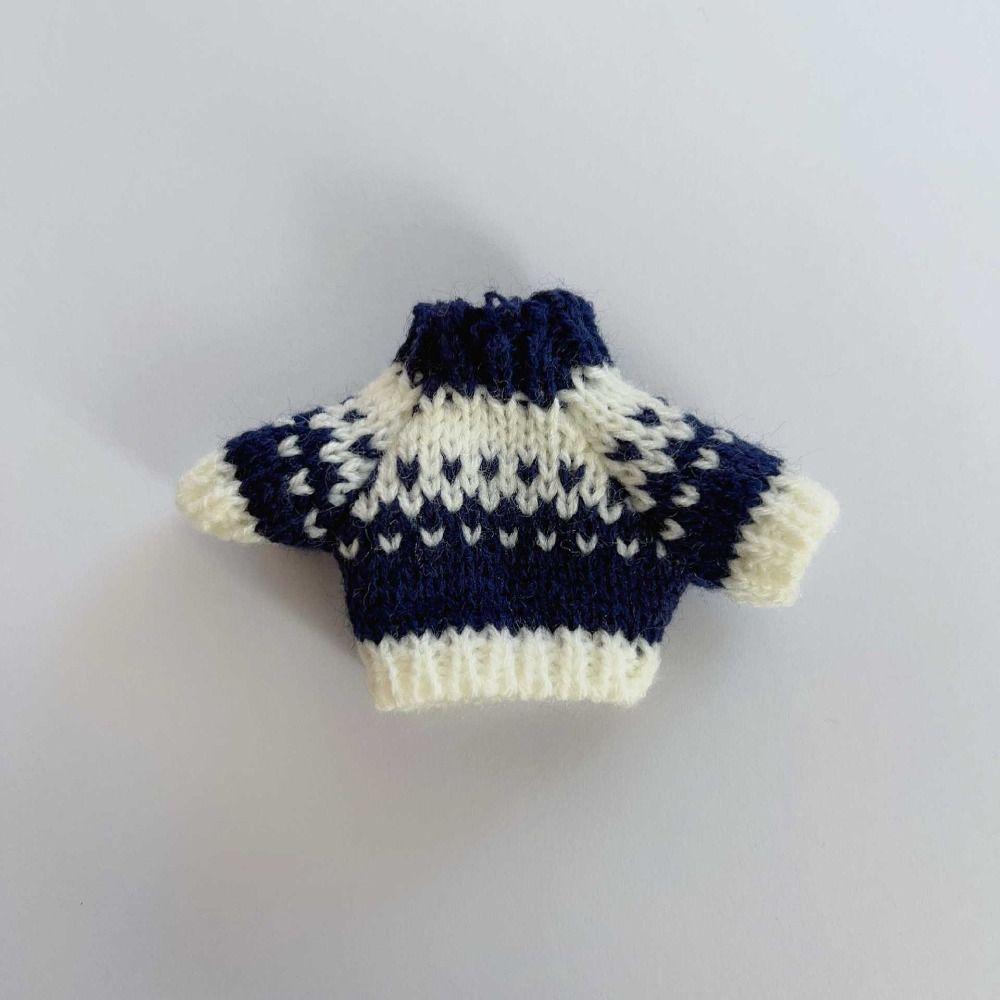 White/Red/Green Dolls Sweater Christmas Style Plush Doll's Clothing for 16cm/17cm Bjd Doll