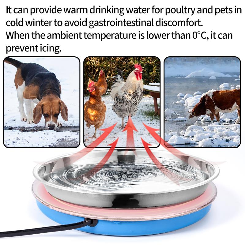 Poultry Drinking Heating Plate Constant Temperature Chicken Quail Poultry Drinking Water Constant Temperature Base Insulation
