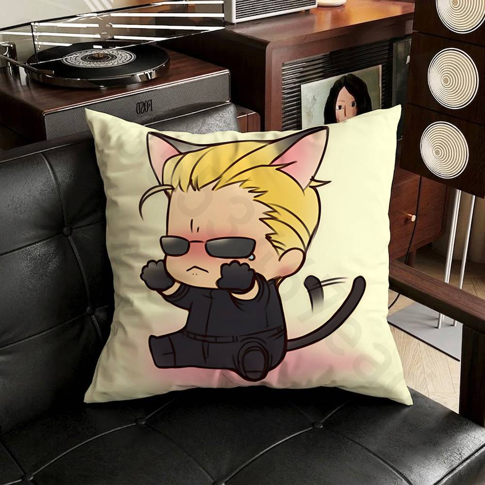 Albert Wesker P Pillow Case Sofa Living Room Bedroom Headboard Backrest Cushion Square Cushion Nap Time