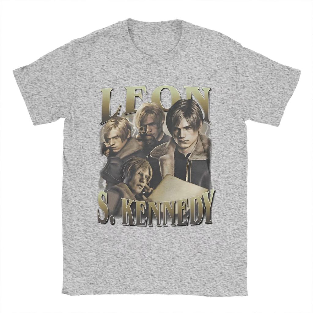 New Special Offer for The Summer of 2025 Leon S Kennedy T-shirt Men's Round-neck Cotton T-shirt Short-sleeved Party Outfit