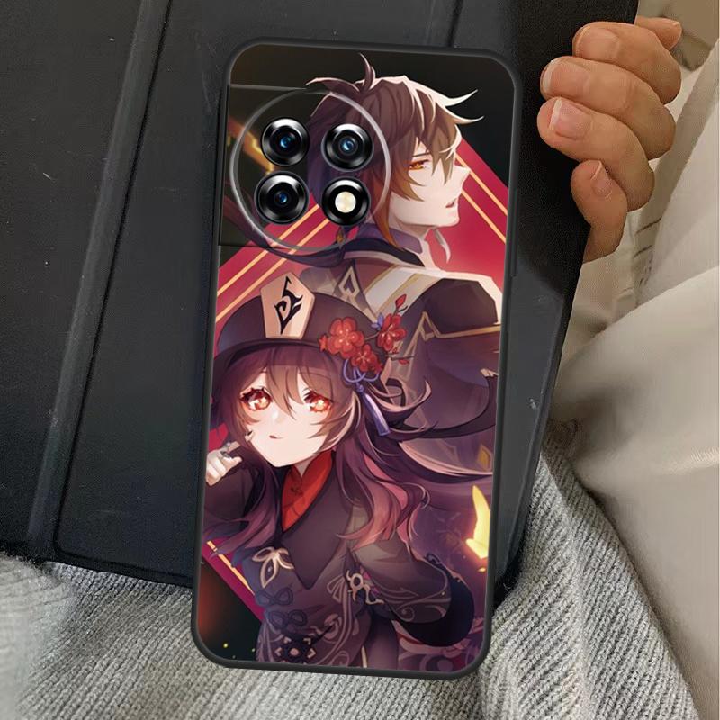 Genshin Impact Hu Tao Ghost Case For OnePlus 13R 12R 10R 13T 10T 8T 15 13 12 11 Nord CE 4 3 2 Lite N20 N30 Nord 5 Cover