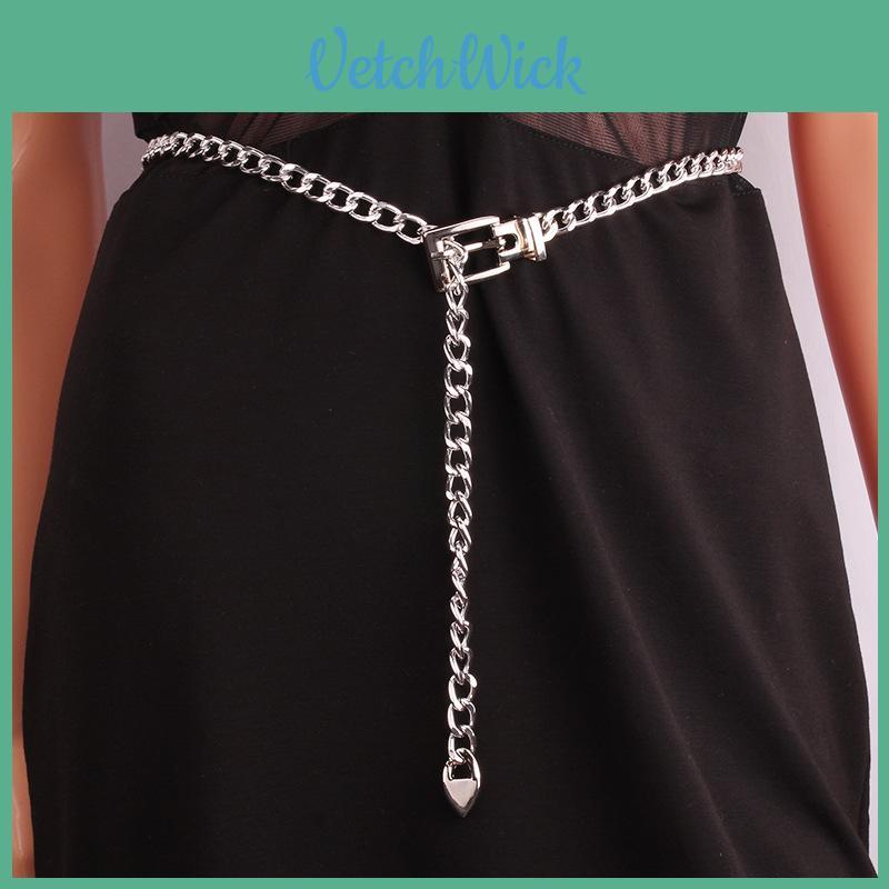 Style Metal Waist Chain For Women With Pearl Buckle Trendy Hip Hop Jewelry