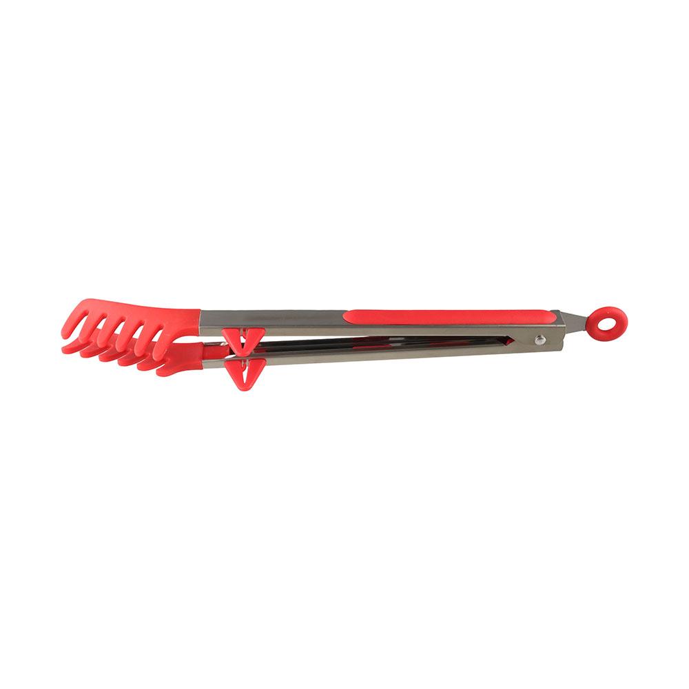 Non-Stick Coating Kitchen Tongs Silicone Cooking Serving Tongs Noodles Pasta Clips  BBQ