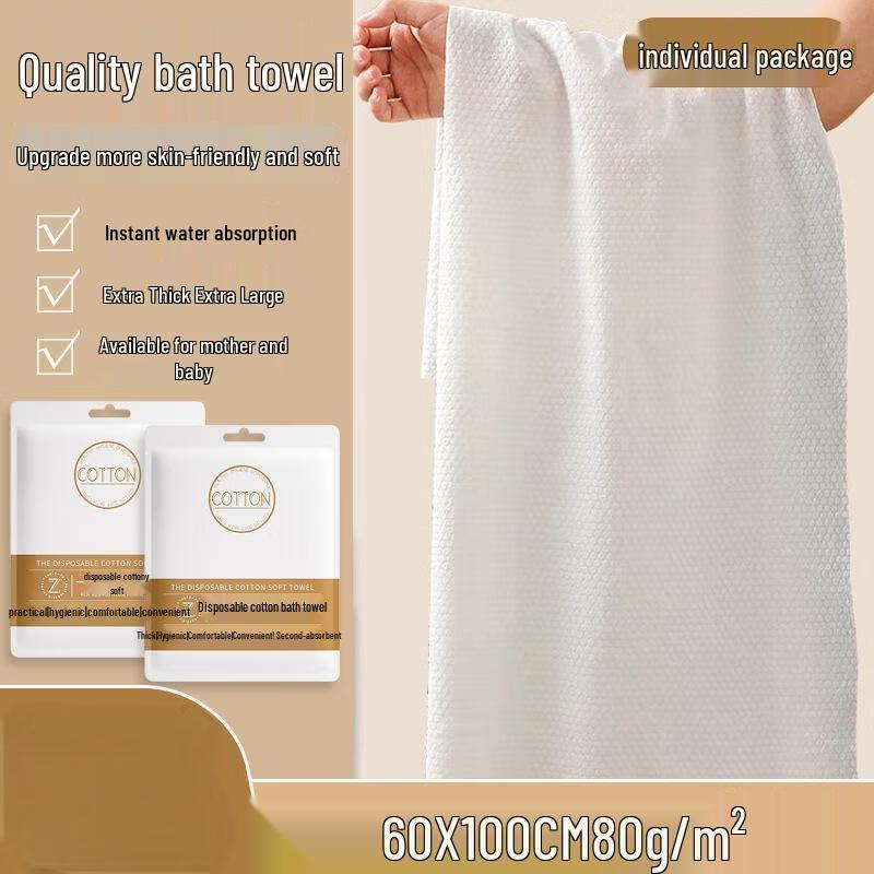 JINGRUIXIANG Disposable Travel Bath Towels - 12 Pack