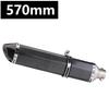 Hexagonal Stainless Steel Motorcycle Muffler for 51mm Exhaust - Easy Non-Destructive Installation
