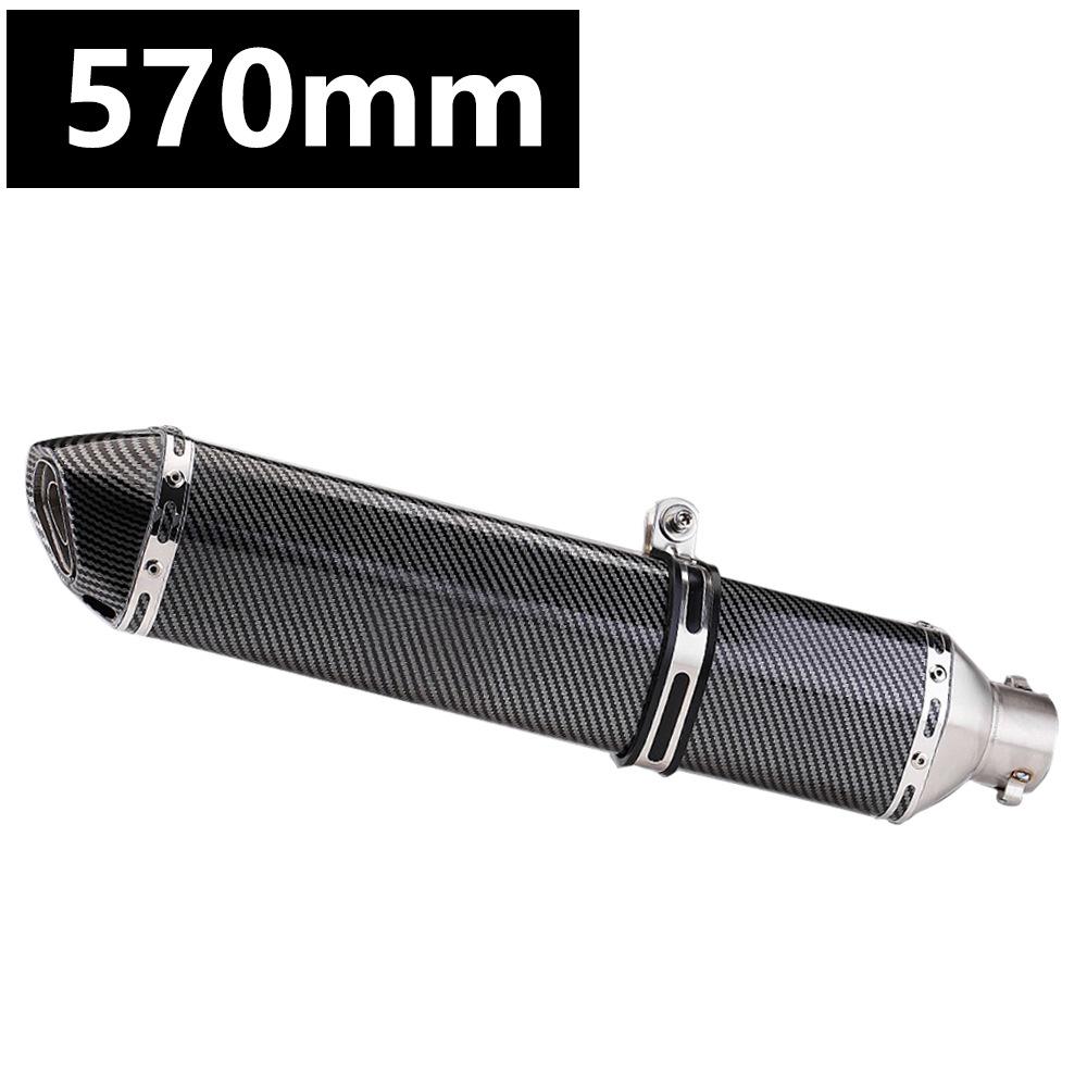 Hexagonal Stainless Steel Motorcycle Muffler for 51mm Exhaust - Easy Non-Destructive Installation