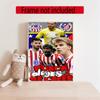Atletico Madrid Diamond Painting Round Diamond Mosaic Rhinestones Diamond Embroidery Craft Kit Wall Decor Without Frame