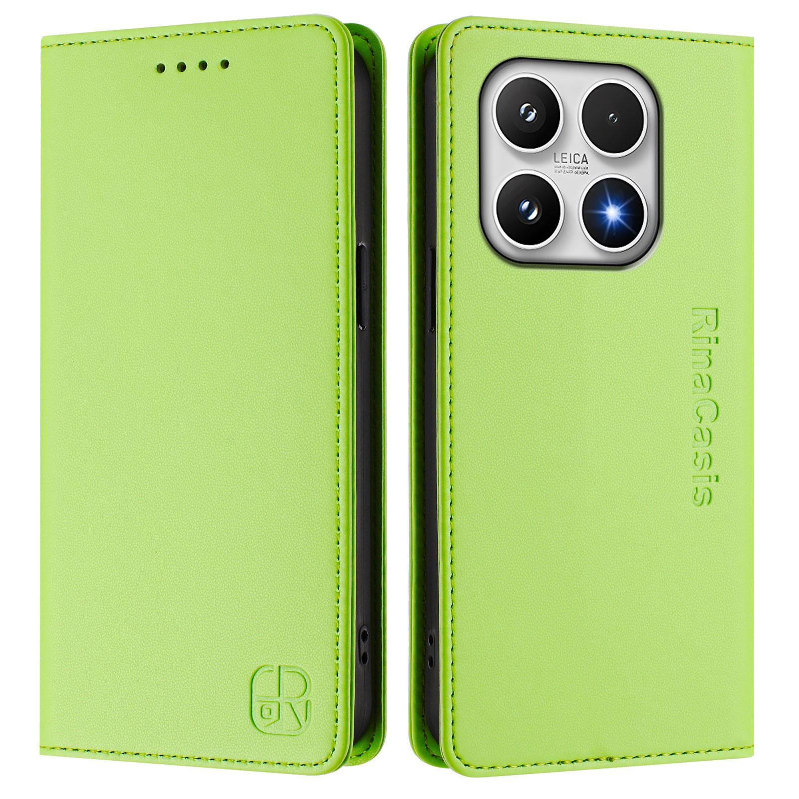 

For Xiaomi 17 Leather Case RINACASIS RC01 Phone Cover with RFID Blocking Wallet Stand