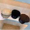 Ретро Берет из ПУ кожи Корейский стиль Шляпа художника Модная шерстяная восьмиугольная шляпа Уличная одежда