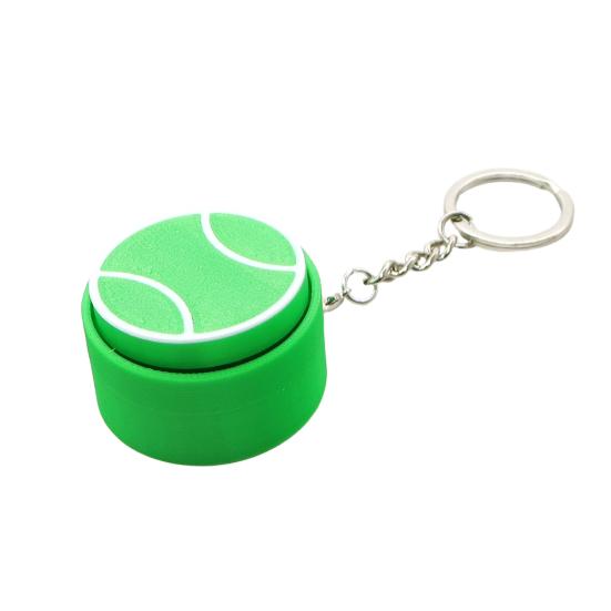 Keychain Pendant 3D Printing Precision Texture Football Basketball Tennis Sport Themed Key Chain Stress Relief Accessory