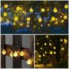 Solar Kristallkugel LED-Lichterkette 100 LEDs 8 Beleuchtungsmodi IP65 Lichterkette Weihnachts-Girlande für Gartenparty-Dekoration