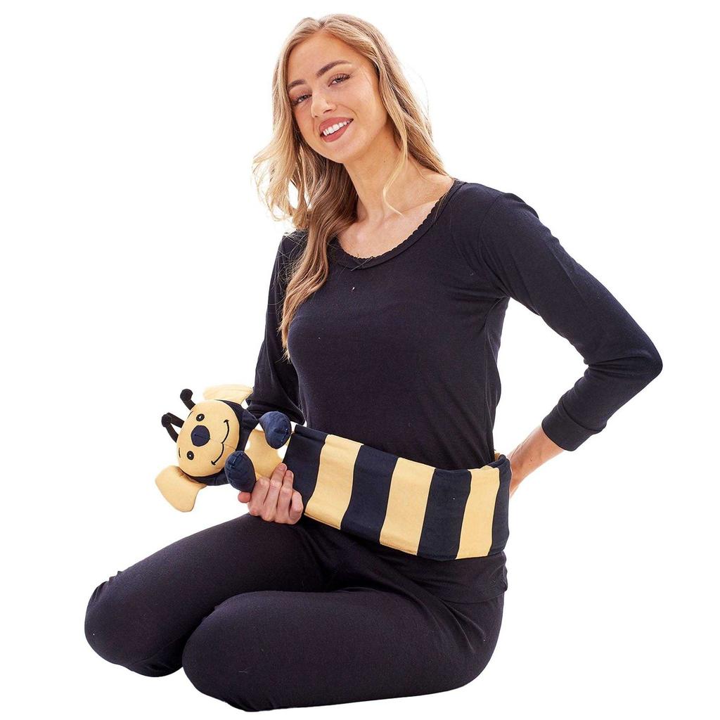 K Collection Bumblebee Extra Long 2L Hot Water Bottle And Cover