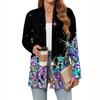 Women's Christmas Printed Lightweight Cardigan Long Sleeved Casual Loose Thin Fit With Pockets Cardigan Jacket