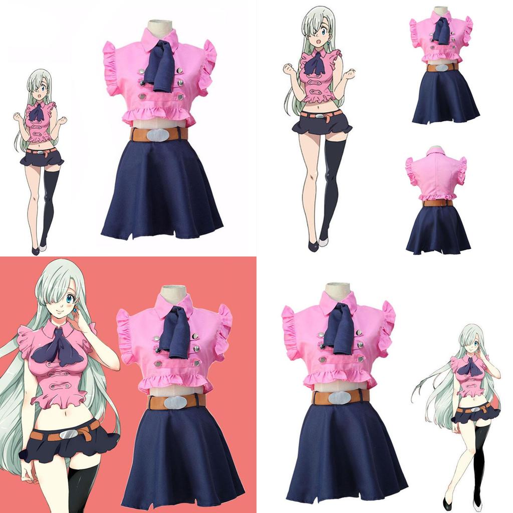 Elegant Elizabeth Liones Uniform Cosplay Costume Set With Exquisite Workmanship And Perfect Stitches
