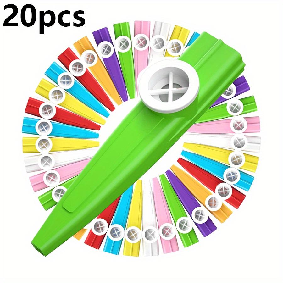 5/10/20pcs 10cm Plastic Kazoos with Reeds Multicolor Party Favors for Events Durable Assorted Colors Birthday Gift JXB