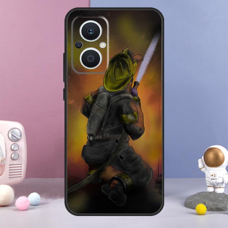 Fireman Firefighter Funda For OPPO Reno 13 F 11F 12F 14F 10 11 12 14 Pro 7 8 Lite OPPO Find X6 X5 X8 X9 Pro Case OPPO Reno11