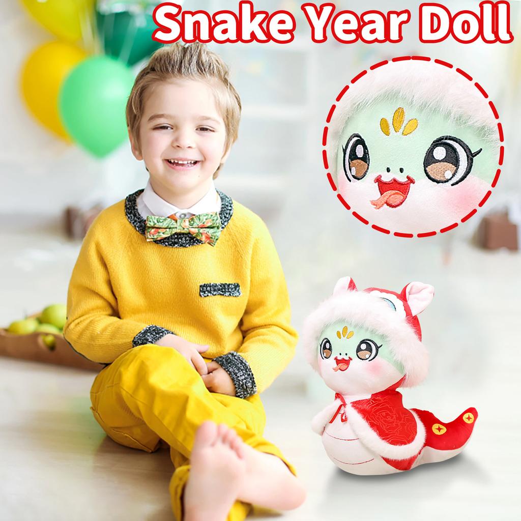 The Snake Stuffed Animal, Chinese Zodiacs Snake Plush,The Snake Mascot Snake | Plush Chinese Animal Doll Toy
