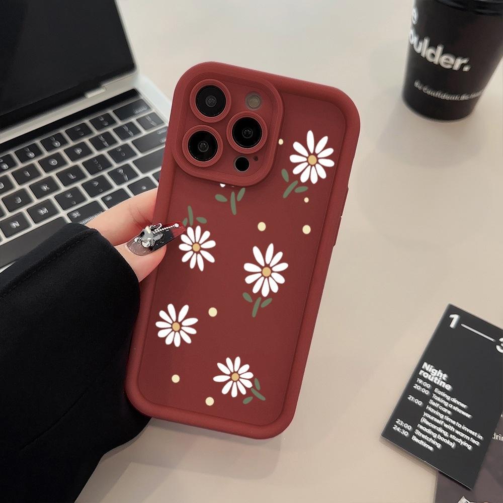 Amazon Popular Small Daisy Mobile Phone Case 16 Apple 15pm Anti-drop iPhone14 Protective Case 13 Soft Case 12pm
