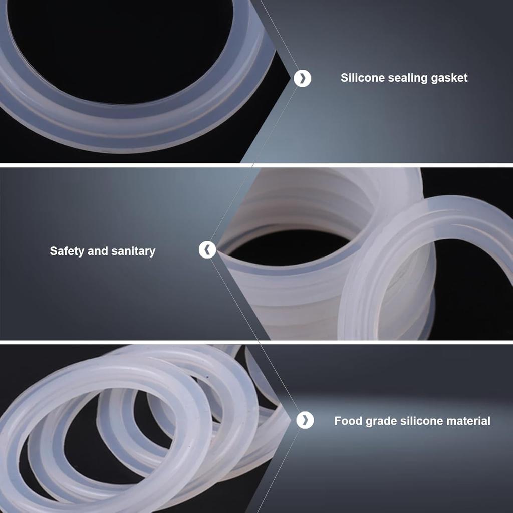 10 ks silikonové náhradní těsnění, 1,5 palce silikonové těsnicí kroužky Vzduchotěsné silikonové náhradní těsnění pro zavařovací sklenice Nepropustné těsnění pro zavařování