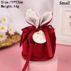 Velvet Easter Bunny Rabbits Bags Cute Bunny Gift Packing Bags Dropshipping Rabbit Chocolate Candy Bags Wedding Birthday Party