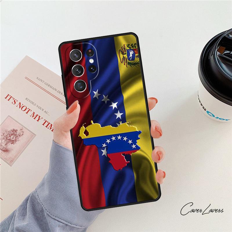 Venezuela Flag Coat Of Arms Phone Case For Samsung Galaxy S24 S25 S23 S22 Ultra Note 10 20 Plus S20 S21 FE Cover