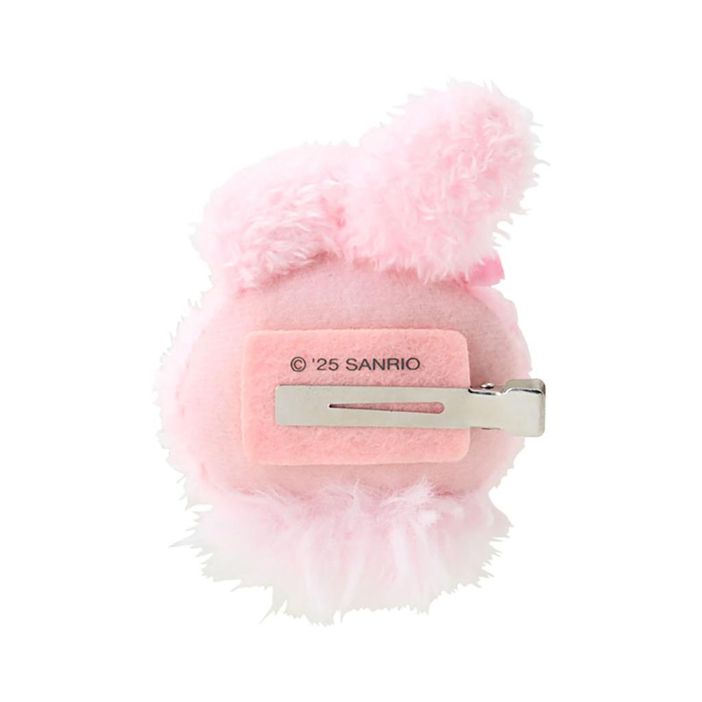 Sanrio My Melody Face Hair Clip Saro Polyester and Ages 3 and 552046 (Mellow Miusa) Steel, Up,
