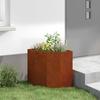 Corner Planter Rusty 45 X 45 X 50 Cm Weathering Steel