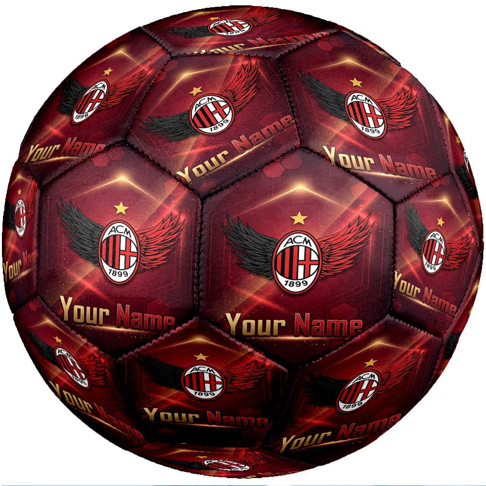 AC Milan Fashion Size 5 Football Wearproof Non‑Slip Soccer Ball For Sports Training Entertainment Use