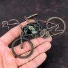 Pendente in Calcedonio Cromato Australiano Pendente Avvolto in Filo di Rame Pendente Ciclo Antico Pendente Fatto a Mano Gioielli in Rame e Pietra Preziosa Regalo Per Lui