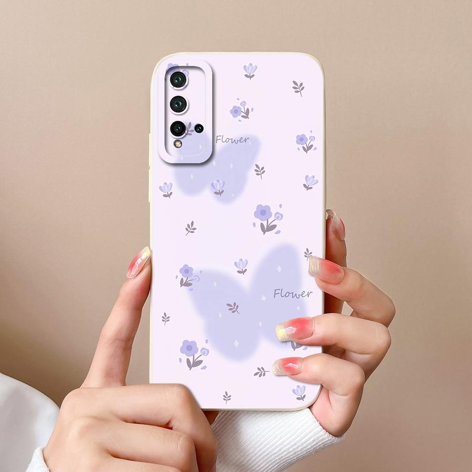Case For Huawei Nova 5T Cover For Huawei Nova 6 Nova 7 Cartoon Bumper For Nova 5 T Nova6 Nova7 Soft Liquid Silicone Phone Cases
