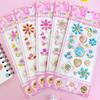 Pinwheel Gem Stickers for Children: Dance Class & Kindergarten Rewards 3D Stickers