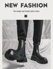 Herren Chelsea Boots im britischen Stil: Herbst/Winter Hohe Martin-Stiefel mit Plus-Samt und dicker Sohle