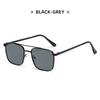 Fashion Metal Square Frame Women's Outdoor Sunglasses Classic Double Beam Glasses