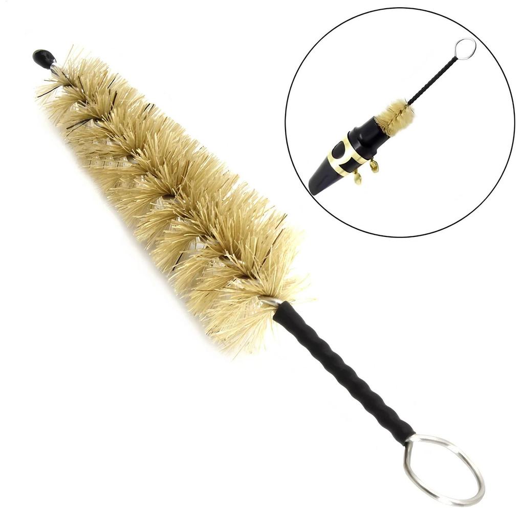 Flute Cleaning Brush saxophone Clarinet Mouthpiece Cleaning Brush Bristles Multifuntional Sax Trumpet Mouthpiece Cleaning Tools