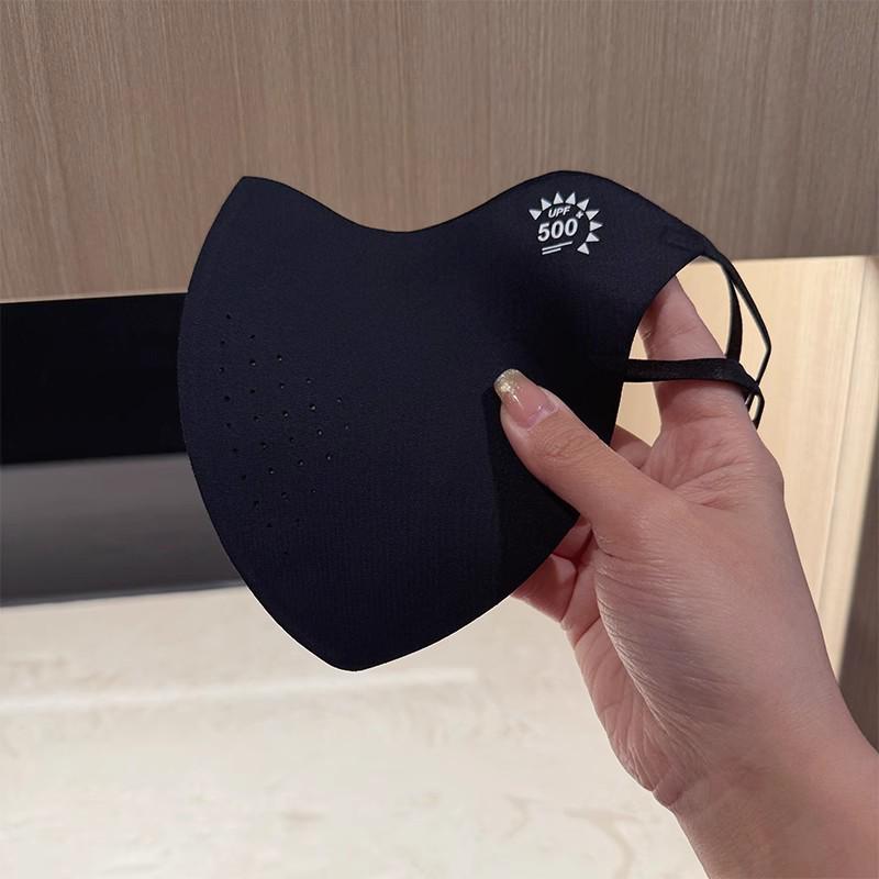 3D Seamless Ice Silk UV Protection Face Mask - Breathable Summer Sunshade for Men & Women with Eye Corner Protection