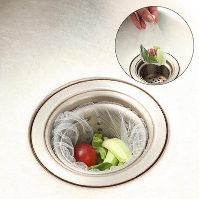 30pcs/set Sink Drain Hole Trash Strainer Mesh Disposable Garbage Bag Bathroom Kitchen Waste Bin Filter