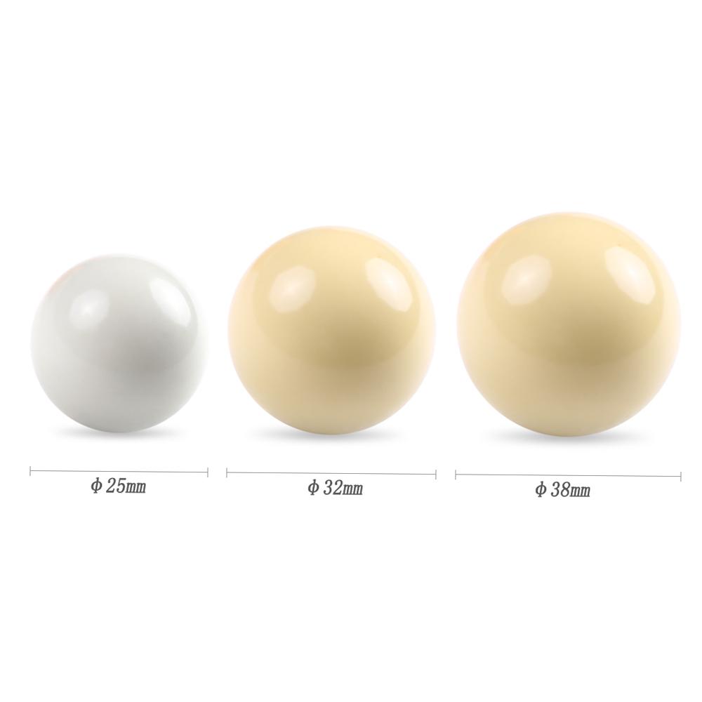 25MM / 38MM Children Billiards Table Balls Set Resin Small Pool Cue Balls Full Set Pool Table Ball Set Cue Ball Set for Training