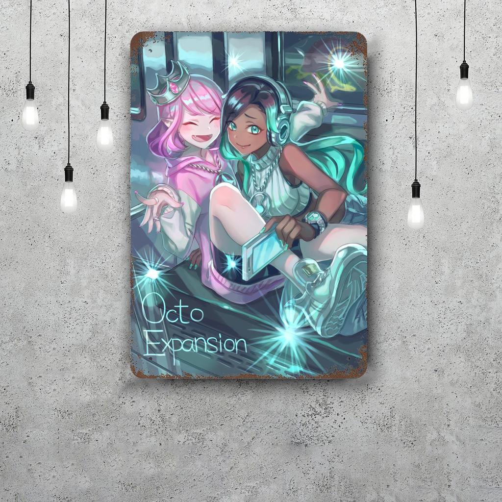 octo expansion video games Vintage Metal Tin Signs Posters Decor Retro Metal Plaque Wall Art Decor for Garage Bar